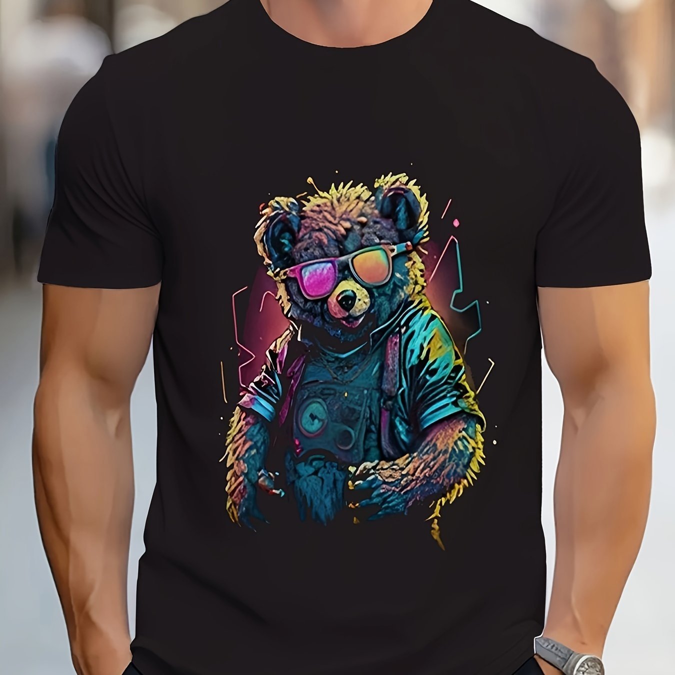 Black Shirt with Graphics