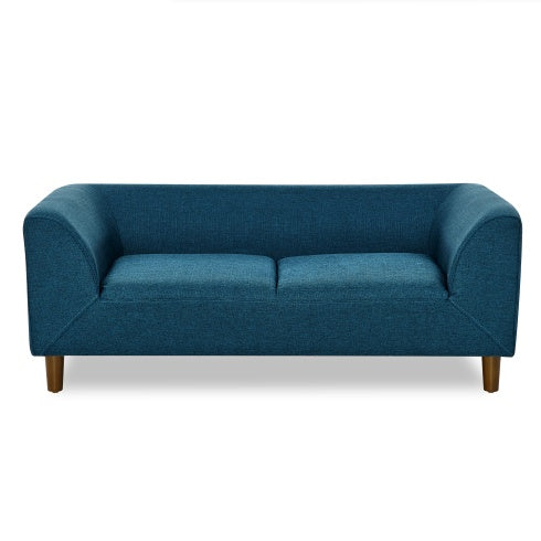 Blue sofa on a white background