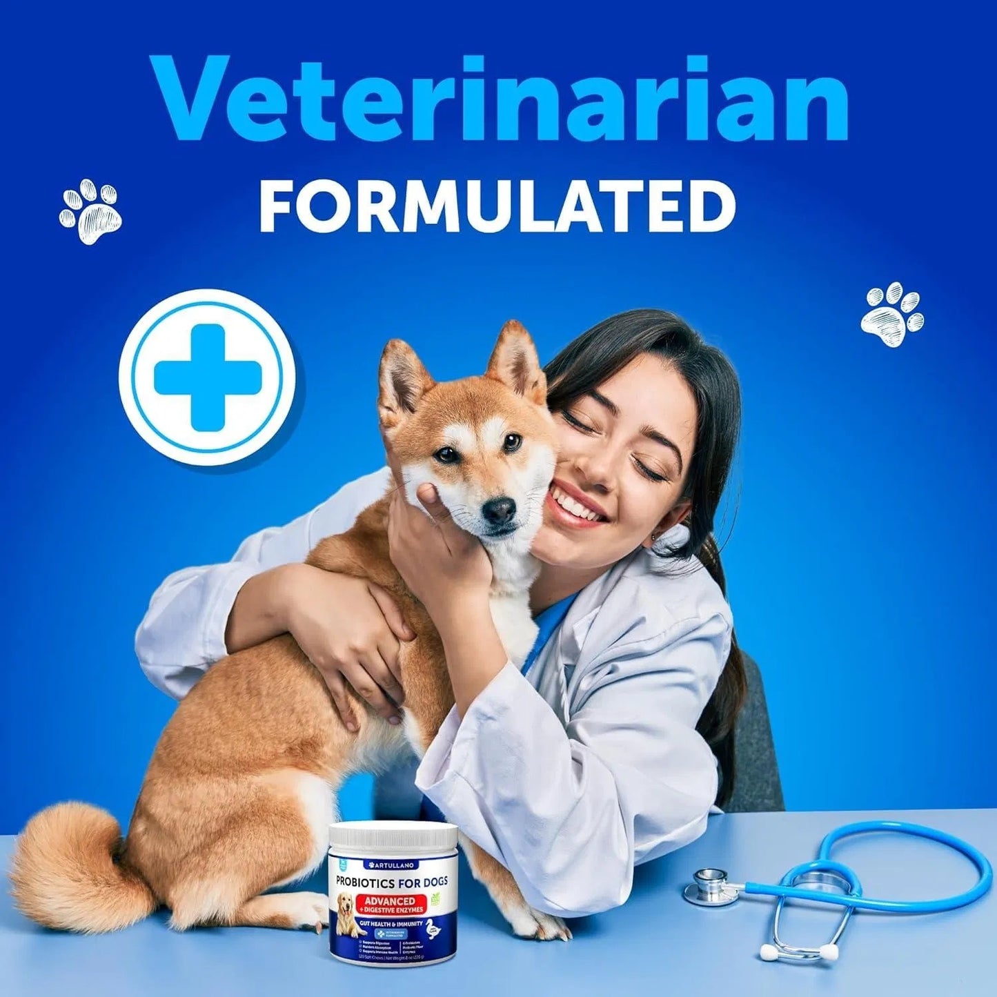 Probiotics For Dogs Support Gut Health Itchy Skin Allergies Immunity Yeast Balance Dog Probiotics And Digestive Enzymes With Prebiotics Reduce Diarrhea Gas 180 Probiotic Chews For Dogs