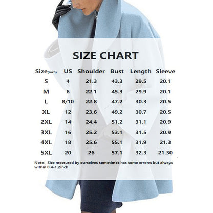 Plus Size Women's Solid Color Round Neck Button Coat - Oversized Hooded Wool-Like Long Coat For Fall & Winter