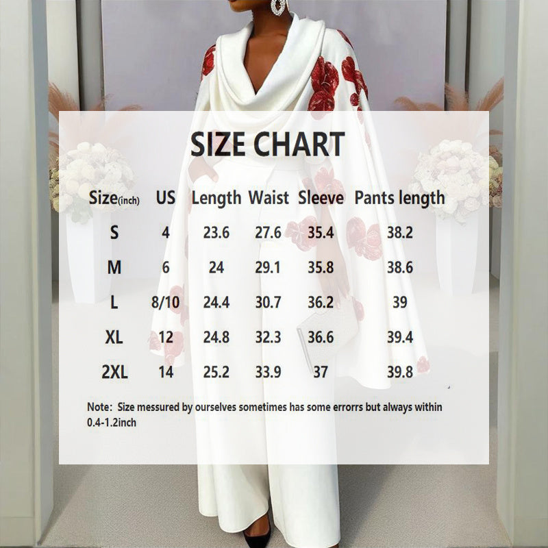 Person holding a size chart for clothing measurements.