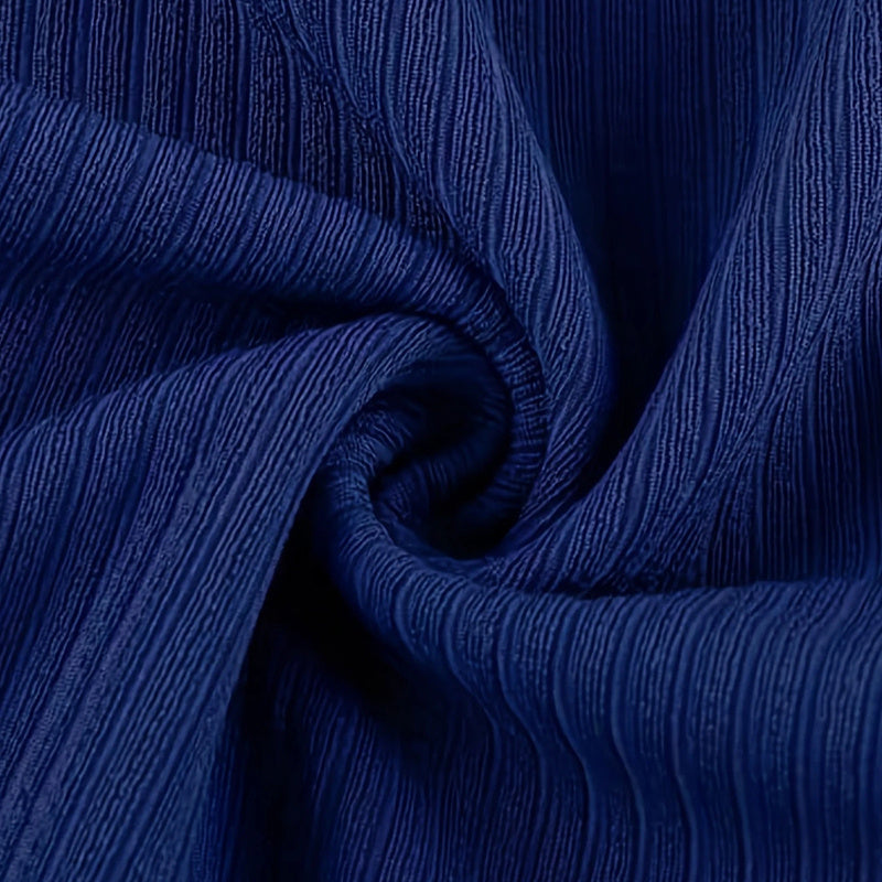 Close-up of blue textured fabric