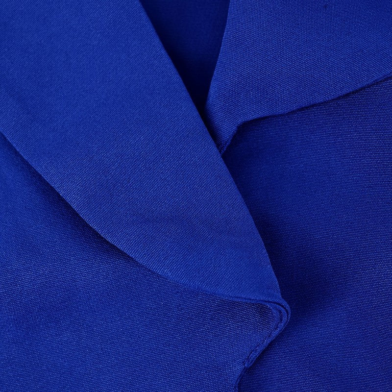 Close-up of blue fabric with a slight texture