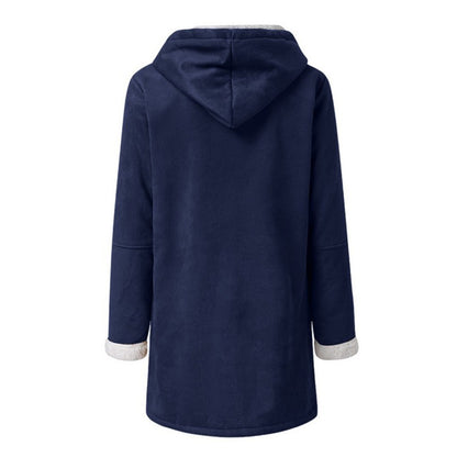 Winter Jackets For Women Sherpa Lined Jacket Women Duffle Toggle Coat Hooded Fleece Jacket