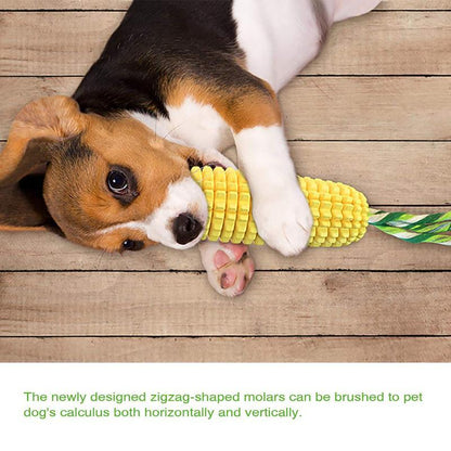 PROKEl Dog Chew Toys Corn Stick Toy For Small  Medium Large Breed 5.8   Squeak Corn Stick Ropetoy