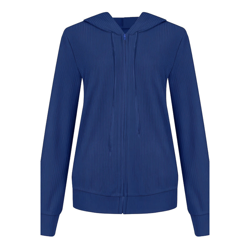 Blue hoodie on a white background