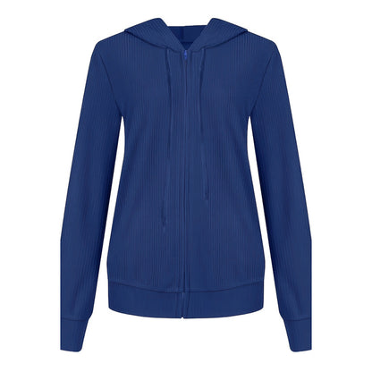 Blue hoodie on a white background