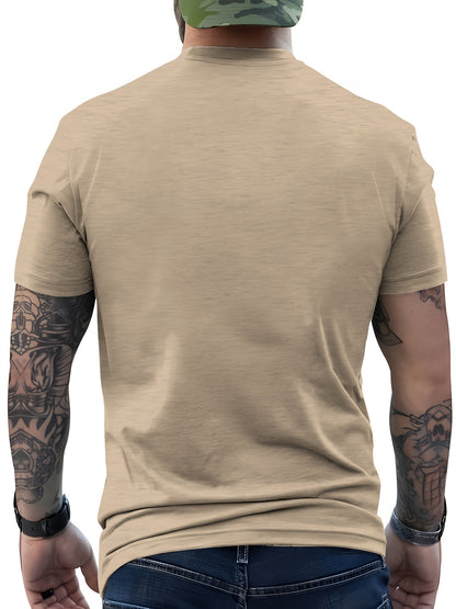 Men's Casual Round Neck T-shirt -1979 Vintage Teddy Bear Print