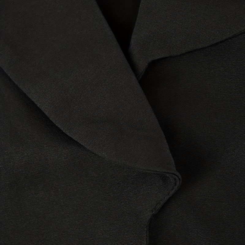 Close-up of black fabric with a subtle texture