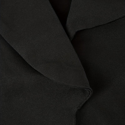 Close-up of black fabric with a subtle texture