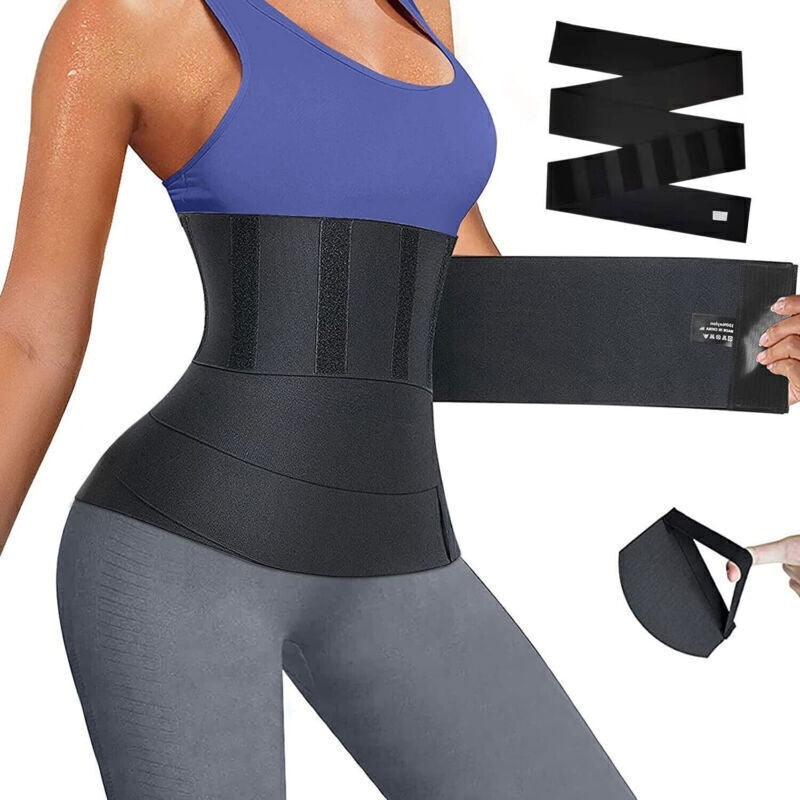 Snatch Me Up Bandage Sweat Wrap Lumbar Waist Support Belt Adjustable Masquerade