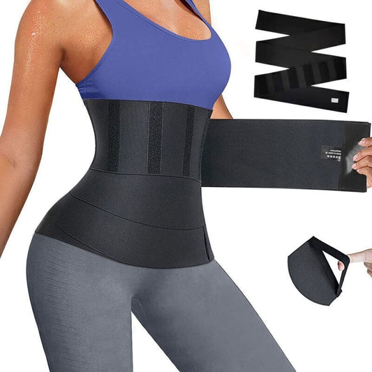Snatch Me Up Bandage Sweat Wrap Lumbar Waist Support Belt Adjustable Masquerade