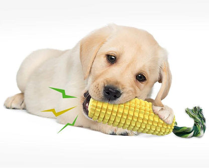PROKEl Dog Chew Toys Corn Stick Toy For Small  Medium Large Breed 5.8   Squeak Corn Stick Ropetoy