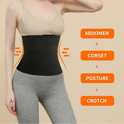 Snatch Me Up Bandage Sweat Wrap Lumbar Waist Support Belt Adjustable Masquerade