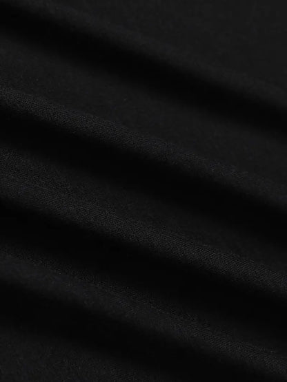Close-up of black fabric texture