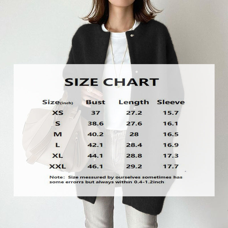 Women's Solid Color Wool-like Coat, Oversized Long Sleeve Button Up Trench For Fall Winter Casual Outwear